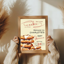 Cute Little Cookie Baby Shower Welcome