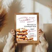 Cute Little Cookie Baby Shower Welcome