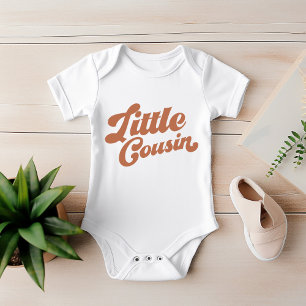 Cute Little Cousin   Brown Matching Family Baby Bodysuit