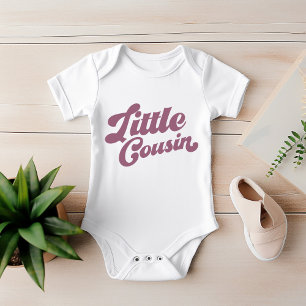 Cute Little Cousin   Purple Matching Family Baby Bodysuit