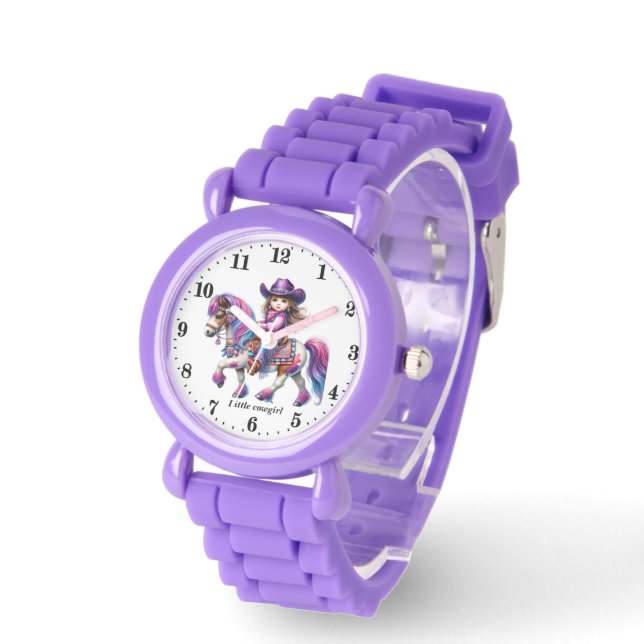 Cute little cowgirl lovers  watch (Angle)