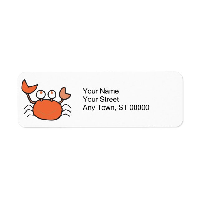 cute little crab cartoon graphic (Front)