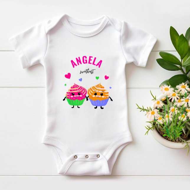 Cute little cupcakes baby bodysuit (Creator Uploaded)