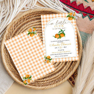 Cute Little Cutie Is On The Way Baby Shower  Invitation