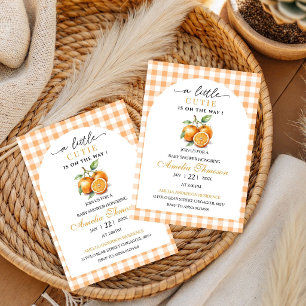 Cute Little Cutie Is On The Way Baby Shower  Invitation