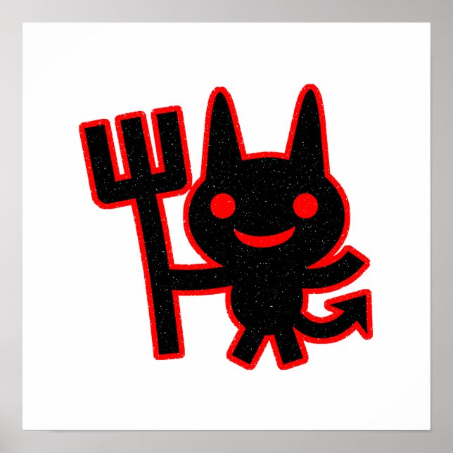 Cute Little Devil Poster (Front)