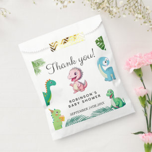 Cute Little Dino Baby Shower Favour Bags