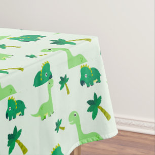 Cute Little Dino Baby Shower Tablecloth