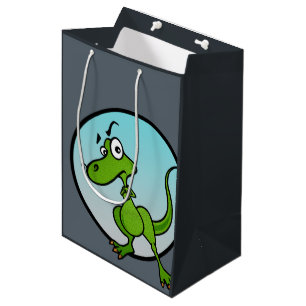 CUTE LITTLE DINOSAUR MEDIUM MATTE GIFT BAG