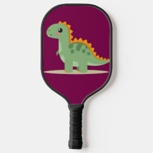 cute little dinosaur pickleball paddle