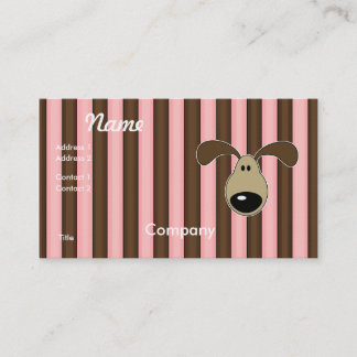 Cute Little Doggy Face Business Card