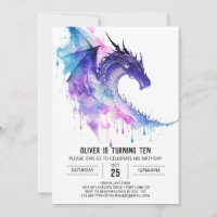 Cute Little Dragon Children Birthday