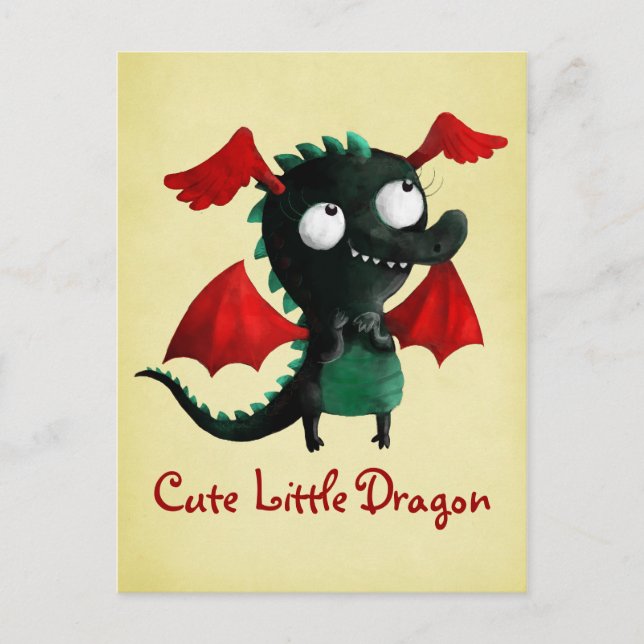 Cute Little Dragon Postcard (Front)