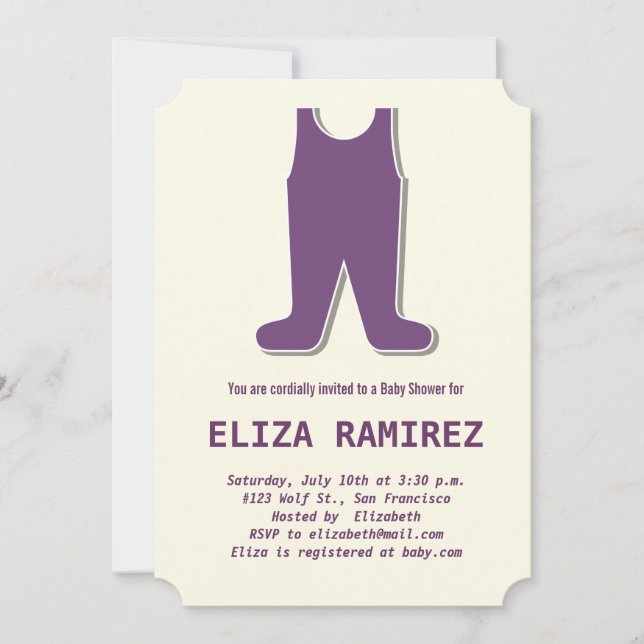 cute little dress invitation (Front)