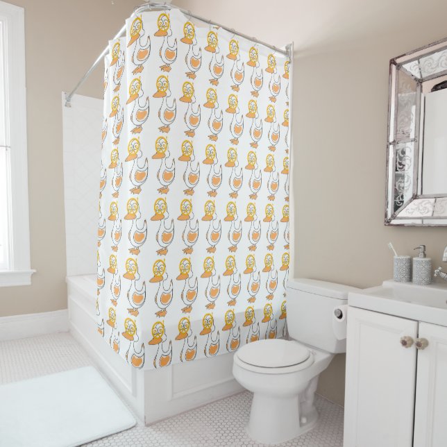 **CUTE LITTLE DUCKS** SHOWER CURTAIN (In Situ)