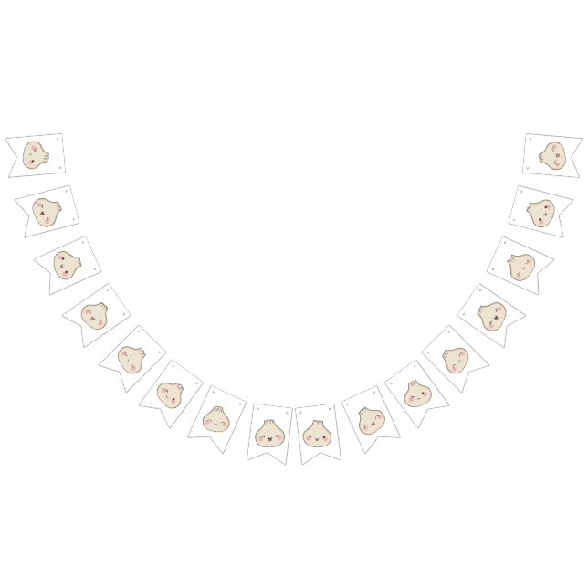 Cute Little Dumpling Baby Shower  Bunting (All)