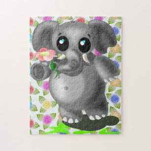 Cute Little Elephant Jigsaw Puzzle
