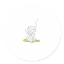 Cute Little Elephant Sticker