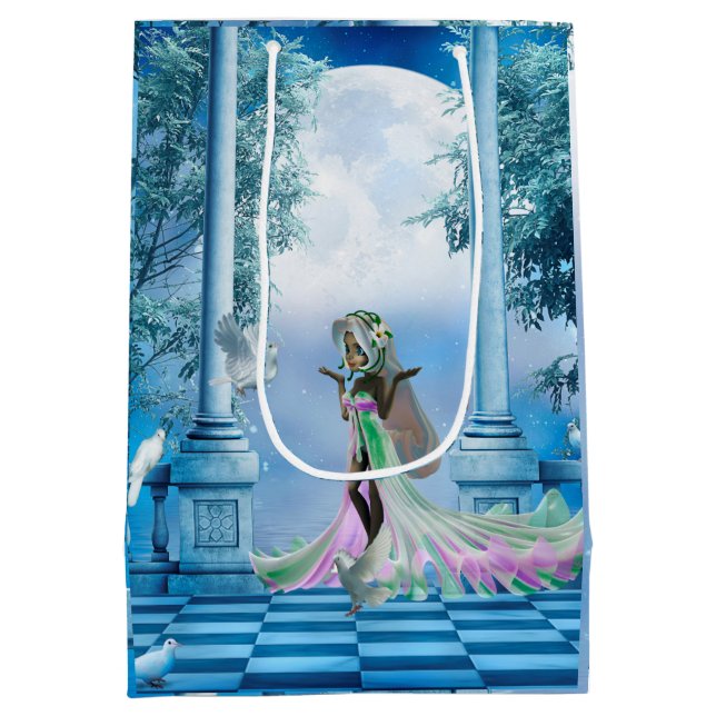 Cute little fairy medium gift bag (Back)