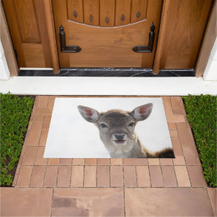 Cute little Fawn 2 #animal #art Doormat