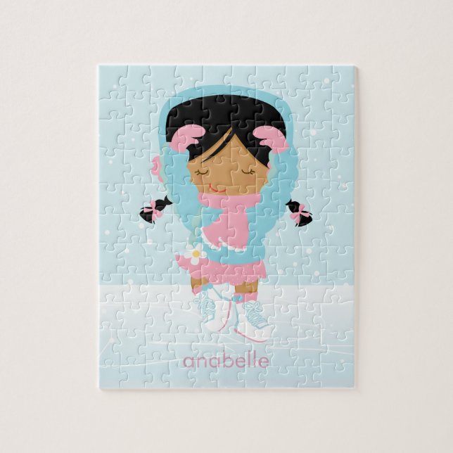 Cute Little Figure Skater Jigsaw Puzzle (Vertical)
