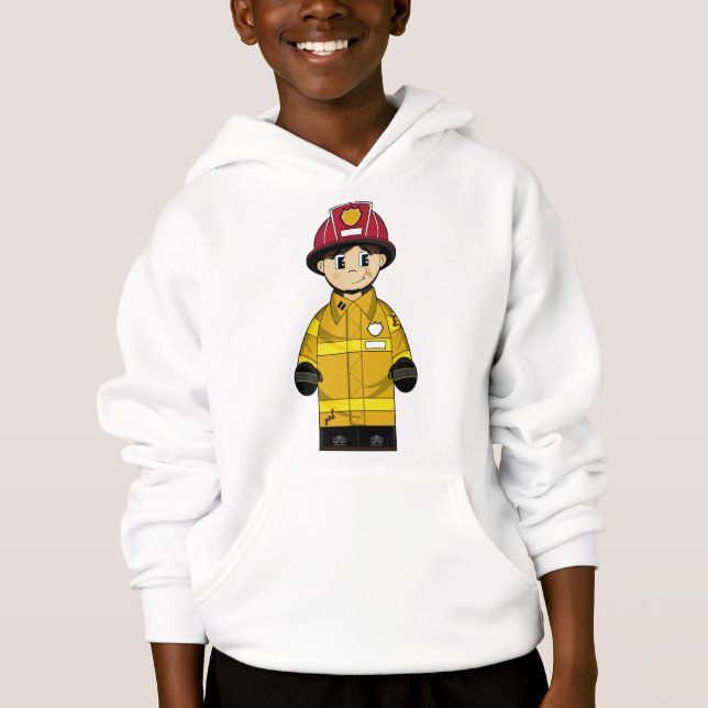 Cute Little Fireman Hoodie (Front)