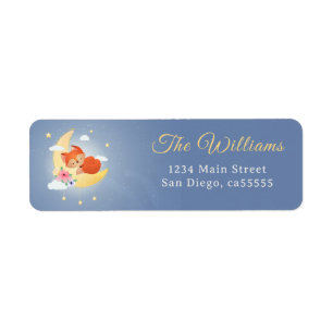 Cute little fox baby shower address