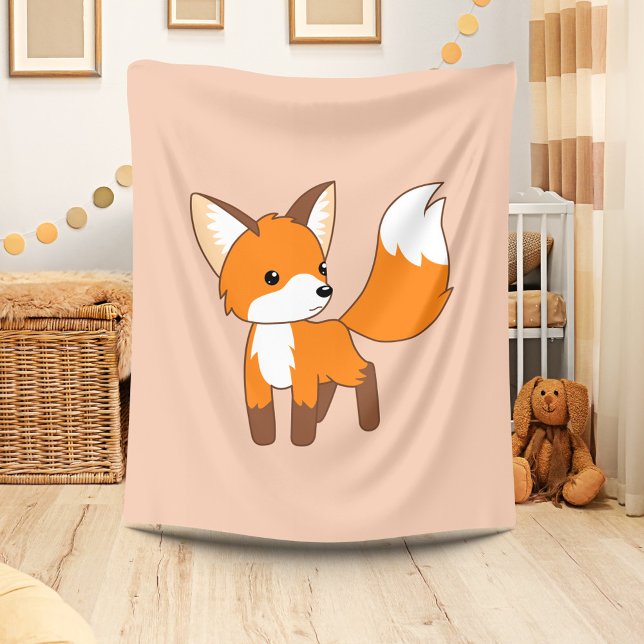 Cute Little Fox Fleece Blanket (Creator Uploaded)