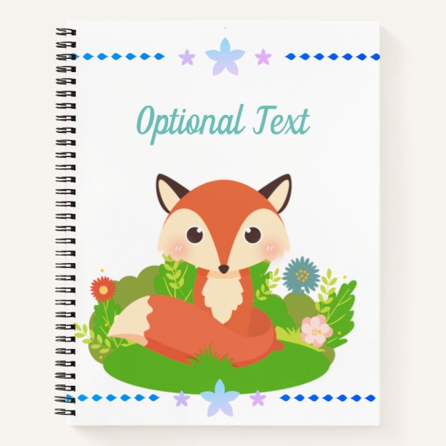 Cute Little Fox Notebook (Front)