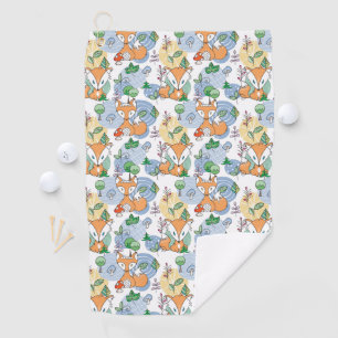 Cute Little Fox Pattern Golf Towel