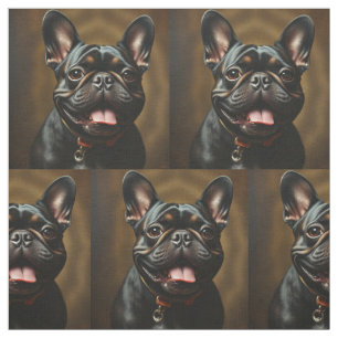 Cute Little French Bulldog Dog Pet Animal Fabric