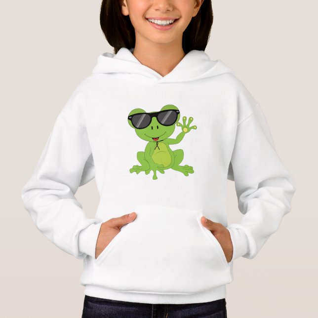 Cute little frog green sunglasses Gift for Kids (Front)