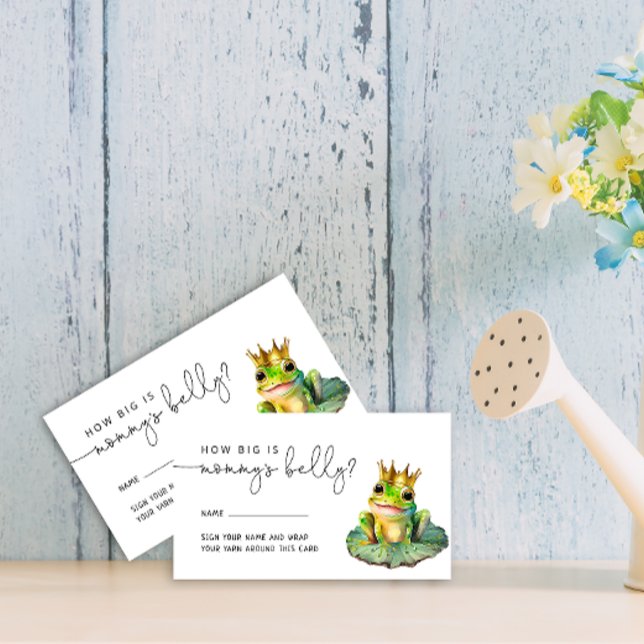 Cute Little Frog How Big is Mummy's Belly Enclosure Card (Creator Uploaded)