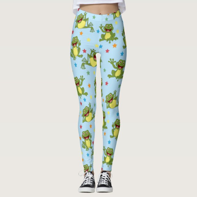 Cute Little Frogs Leggings (Front)