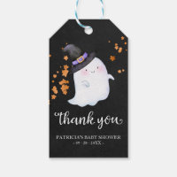 Cute Little Ghost Halloween Baby Shower Thank You