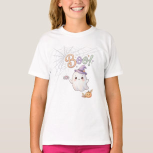 Cute Little Ghost Witch. Boo! T-Shirt
