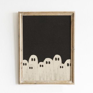 Cute Little Ghosts Poster