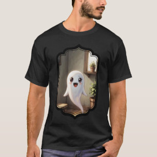 Cute Little Ghosts with Funny Gardening Texts Art T-Shirt