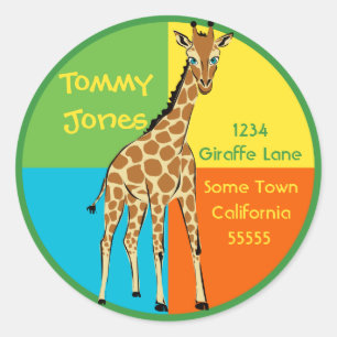 Cute Little Giraffe Address Label
