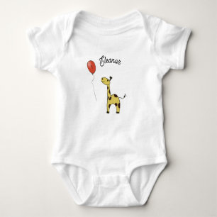 Cute little giraffe baby bodysuit