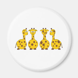 Cute Little Giraffes Magnet