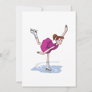 cute little girl figure skater spinning
