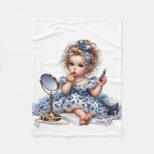 Cute Little Girl Makeup Blanket