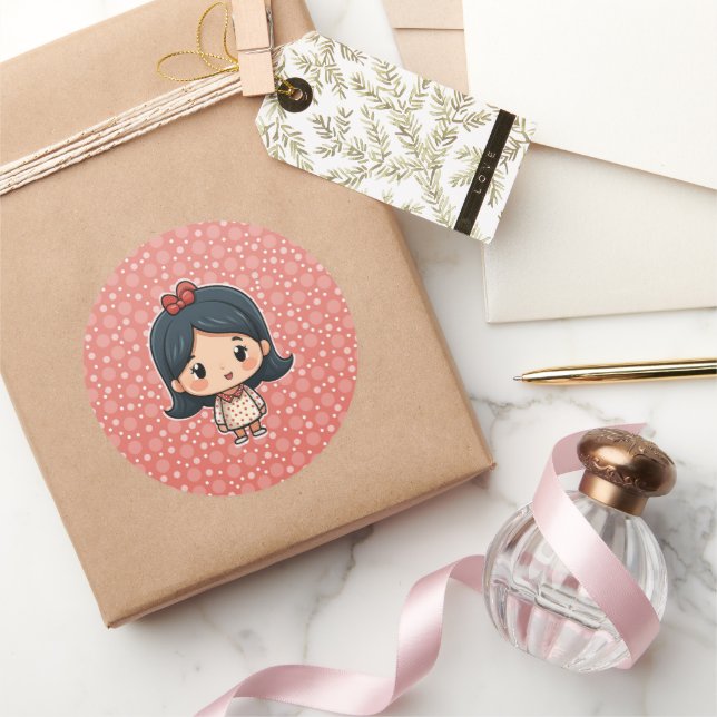 Cute little girl sticker (Gifting)