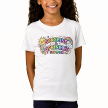 Cute Little Girl Summer Design T shirt
