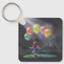 Cute Little Girl with Balloons