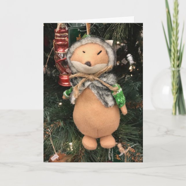 **CUTE LITTLE GUY SAYS MERRY CHRISTMAS" HOLIDAY CARD (Front)