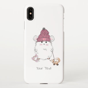 Cute Little Hamster Custom Name iPhone XS Max Case