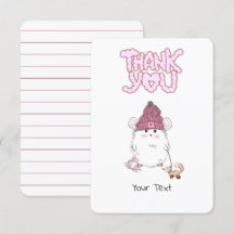 Cute Little Hamster Custom Pink