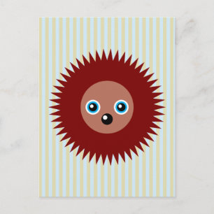 Cute little hedgehog postcard